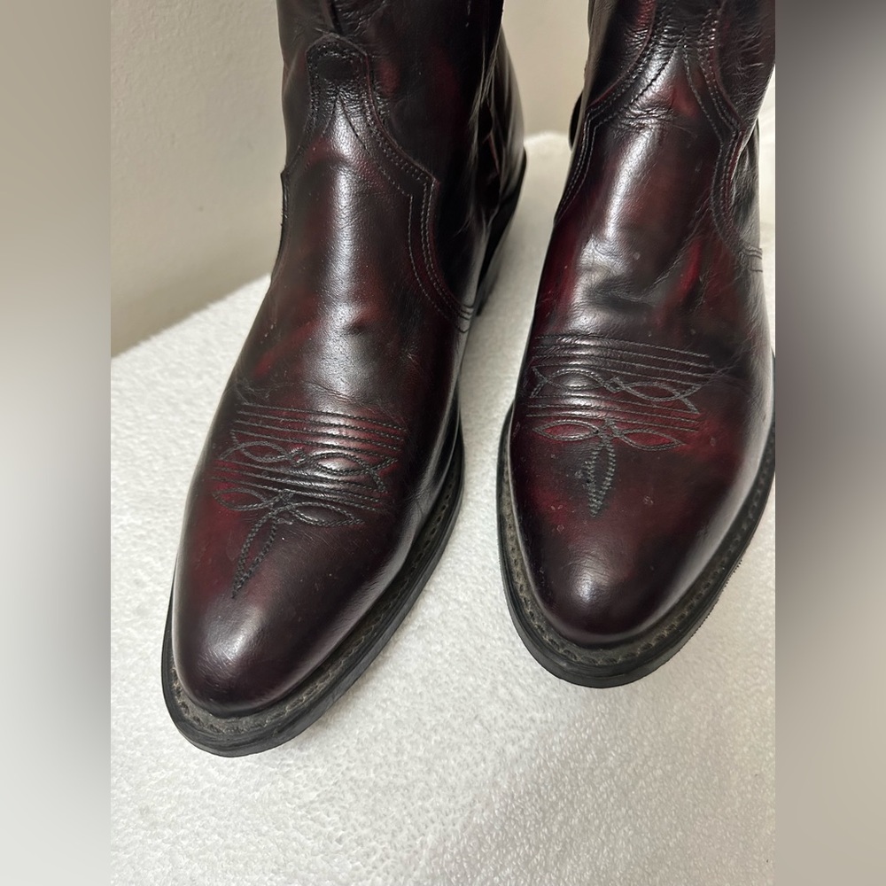 Men’s Sage by Abilene 3147/ Black Cherry Western Zipper Boot with Rubber Outsole - Picture 3 of 16